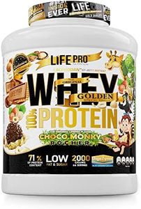 Life Pro Whey Gourmet Edition 2kg | Alimento deportivo de Concentrado de Suero de Leche | Enriquecido con Digezyme para una digestión más suave | Sabores exclusivos (CHOCO MONKY ROCHER)