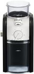 KRUPS Grind Size and Cup Selection and Stainless Steel Flat Burr Coffee Grinder, 8-Ounce, Black and Metal, GVX2