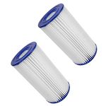 Summer Waves P57100202 Swimming Pool Pump Filter Cartridge, Type A/C Pack of 2