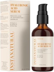 Siero Acido Ialuronico InstaNatural per Pelle Viso Secca - Vitamina C, ingredienti Puri e Biologici contro Rughe, Linee, Borse sotto gli occhi-Idratante Anti-Aging Innovativo per Uomo e Donna – 60 ml