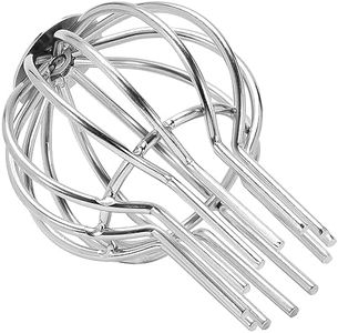 sourcing map 1Pcs Gutter Guard, 3 Inch 304 Stainless Steel Down Pipe Gutter Balloon Guard Filter Strainer for Leaves Roof Screen