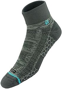 TEGO - Socks - Quarter Length-Trail light Small (1 Pack) -Sports, Running Socks for Men, Women, Grey
