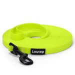 Loutep Waterproof Biothane Long Line 3m 5m 10m 15 Metre 20m Recall Rubber Dogs Leash Leads Extra Long Line Dog Lead For Puppy Small Medium Large Dogs House Camping Training