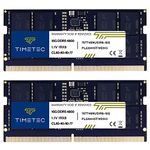 Timetec 32GB KIT(2x16GB) DDR5 4800MHz PC5-38400 Unbuffered Non-ECC 1.1V CL40 1Rx8 Single Rank 262 Pin SODIMM Laptop Memory RAM Module Upgrade (32GB KIT(2x16GB))