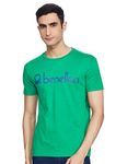 United Colors of Benetton Men's Slim T-Shirt (3099J7106I906_Green XL)