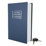 Trademark Home 82-14762 Dictionary Diversion Book Safe with Key Lock, Metal