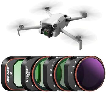 NEEWER Variable ND Filter Set Compatible with DJI Mini 4 Pro, 4 Pack ND2-ND32 (1-5 Stops)/ND64-ND512 (6-9 Stops) Limited VND/CPL/UV Filter, Multi Coated HD Optical Glass/Aluminum Frame
