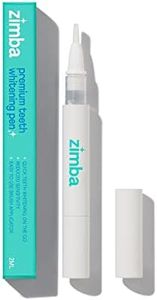 Zimba Travel Teeth Whitening Pen - Effective, Travel-Friendly, and Easy to Use Gel Whitening Pen - Stain Remover and Teeth Whitener for Coffee, Wine, Soda, and Other Stains (1 Pack)