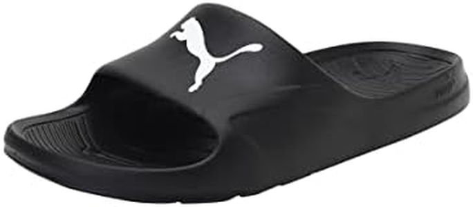 PUMA Unisex Divecat Sandales à enfiler, Black White, 47 EU