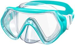 Findway Snorkel Mask for Kids,Swimming Goggles Kids for Boys Girls Youth Children Diving Mask with Nose Cover,No Leak Anti Fog Waterproof 180°Clear View Kids Swim Goggles for Age 5-16 Years