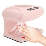 Air Nail Dryer, Portable Blow Drying Fan for Hands Regular Nail Polish, Infrared Automatic Sensor Warm Cool,300W High Power for Girls Home