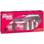 Britains Beauty The Miracle Scrubber Kit The Pink Stuff Star Drops 2 Cleaning Paste Electric Scrubber Kit With 4 Cleaning Brush Heads.