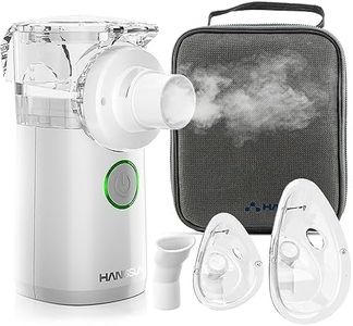 Portable Nebuliser Machine for Adults and Kids,Handheld Steam Inhaler for Home Use Only, Cool Mist Atomizer with Storage Bag, Ultra-Quiet and Efficient Atomization