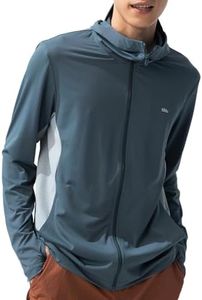 BENEUNDER Men's UPF 50+ Sun Protection Lightweight Hoodie Jacket Long Sleeve Active Sun Shirts for Outdoor Hiking Workout