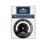 Log Barn Magnetic Stove Thermometer. Attaches to Flue Pipe. Log Burner Accessories to Monitor Optimal Burn Temperature. Pizza Oven Temperature Gauge - Genuine Log Barn Fireplace Accessories