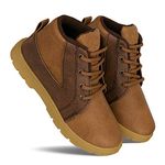 Bersache Kids Brown Casual Boots - Boys, 1 Uk