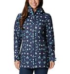 Columbia Women's Splash A Little II Jacket, Nocturnal Cyanofrond Print, Medium