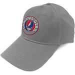 Grateful Dead Baseball Cap Steal Your Face Band Logo Official Grey Unisex One Size