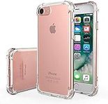 ASD Accessories iPhone 7/ iPhone 8/ iPhone SE 2020, Clear Shockproof Bumper Case Soft TPU Silicone Case Cover[Drop Protection] Crystal Gel Case Skin