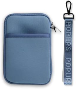 POPUPS Passport Travel Wallet for Women - Large Multiple Document Organizer and Holder with Wristlet (Stormy Blue)