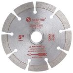 SCEPTRE Gold 5 Inch Diamond Saw Blade Cutting Wheel Sharp Cutter Cuts Granite & Marble Fits in Cutting Machine Angle Grinders (Size 125 mm Bore Size 22mm)