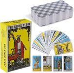 Tarot Cards for Beginners with Guidebook: The Rider Waite Classic Tarot Cards Deck - English Portable Tarot Deck Full Version Commemorative Edition with Colorful Box for Friends Family