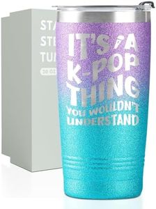 Onebttl Kpop K-Pop Gifts for Teen Girl, Women, Stainless Steel Tumbler with Lid and Straw 20oz/590ml for Korean Pop Lovers, Friends for Christmas, Birthday - You Wouldn't Understand