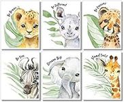 Baby Safari Animals Wall Art Prints