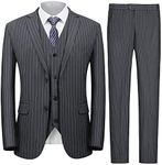 MAGE MALE Men’s Pinstripe 3 Piece S