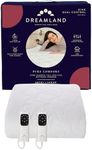 Dreamland – King Bamboo Electric Blanket, 2 Detachable controls, Fast Heating Underblanket, 6 Heat Settings, Hypoallergenic, Auto Safety Shut Off, 200x150cm, Heated Blanket for King Bed
