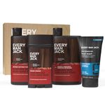 Every Man Jack Men’s Cedar + Red Sage Bath and Body Gift Set - Clean Ingredients & a Cedar, Sage, and Spice scent - Round Out His Routine with Men’s Body Wash, 2-in-1 Shampoo, Deodorant & Face Wash