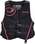 Owntop Neoprene Swim Vest Adult Kayak Vest for Men Women Swimming Jacket with Reflective Strips Water Sport Jackets for Canoeing, Kayaking, Paddleboarding (Pink, XXL)