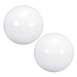 uxcell Joystick Ball Top Handle Rocker Round Head Arcade Game DIY Parts Replacement White 2Pcs