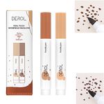 SHEEYOON Freckle Pen, 2 pcs Natural Lifelike Freckle Makeup Pen Magic Freckle Color, Waterproof Long lasting Pen for Natural Effortless Sunkissed Makeup Dark brown+ light brown