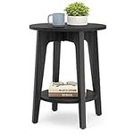 VASAGLE Round Side Table with Lower