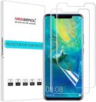 NEWZEROL [2 Pack for Huawei Mate 20 Pro Screen Protector In-screen Fingerprint Recognition [Premium Quality] Anti-Bubble TPU 3D Edge to Edge [Full Coverage] Soft Screen Protector