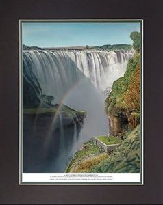 Legends Never Die "Infamous 18 Golf Holes" Double Matted Official Lithograph Print, Legends Never Die "Infamous 18 Golf Holes" Double Matted Official Lithograph Print, Unframed 11 x 14", No. 1 Victoria Falls Golf Course, 13033P, No. 01 Victoria Falls Golf Course, 11 x 14 Inch