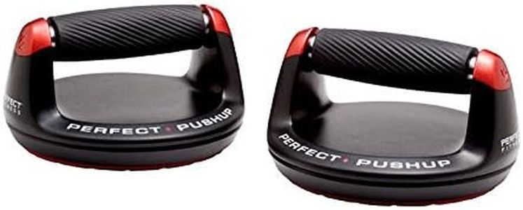 Perfect Fitness SKLZ Push Up, Push Up Stands, Home or Gym Equipment, Ergonomic Design,Including Knee Pads,Black, Pack of 2
