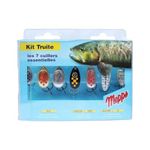 Mepps Spinner Kits**Trout**Pike**Perch Lure Packs Selections Comet Aglia Lusox Black Fury XD Minnow (Trout Pack)