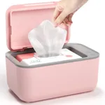 Baby Wipe Warmer, Wipe Warmer and Baby Wet Wipes Dispenser, Diaper Wipe Warmers with 3 Heat Modes and Large Capacity for Babies Pets, New Moms (Pink)