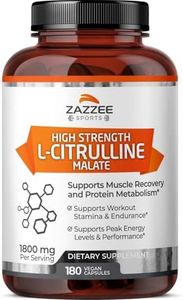 Zazzee High Strength L-Citrulline Malate, 1800 mg per Serving, 180 Vegan Capsules, 60 Day Supply, High Absorption with Superior Free-Form Malate, 100% Vegetarian, All-Natural and Non-GMO