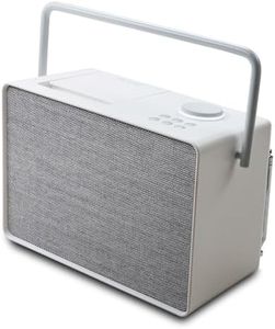 Pure Evoke Play sistema musicale versatile per interni ed esterni (radio DAB+/FM, internet radio, podcast, Spotify Connect, Bluetooth in un ricco suono stereo da 40W), Cotton White
