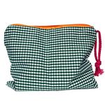 FIYUK Makeup Bag Portable Pouch Purse Bag Travel Cosmetic Storage Organizer Lightweight for Women (Green)