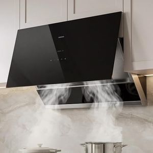 ROBAM 30 Inch Range Hood, 1100 CFM Vent Exhaust Fan, Quiet Brushless Motor, Gesture & Touch Control, Wash-Free Filter, LED Lights, Ducted Wall Mount/Under Cabinet, Easy-Clean Kitchen Vent Hood 52H1S