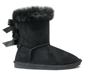 New Kids Classic Snow Boots Faux Fur Fashion Button Boots Outdoor Shoes