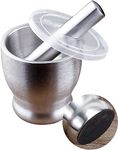 Holistic Stainless Steel Mortar and Pestle Spice Grinder Pill Crusher Stainless Steel Herb Bowl