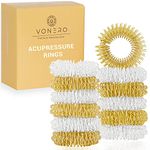 VONERO® Premium Acupressure Rings Massage Rings Skills for Fingers | Stress Relief Anti Stress Ring I Set of 12