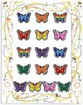 16 Pieces Colorful Butterfly Decoration Charms for Girls Women