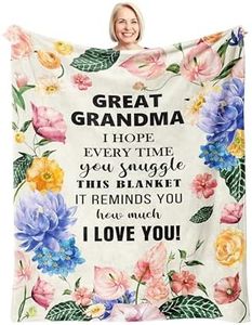 Xutapy Great Grandma Gifts Blanket 60’’X50’’, Best Gifts for Great Grandma, Great Grandma Birthday Gifts, Great Grandmother Gift Ideas, Gift for Great-Grandmother