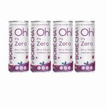 Borécha Oh! Zero Sugar Kombucha Seltzer 330ml | Gut Friendly | Gluten free | Antioxidant and Hydration Companion | Functional Beverage | (Berry Margarita, Pack Of 4)